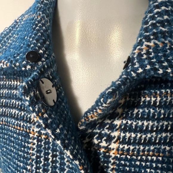 Dolce Cabo Blue Plaid Blazer - Picture 3 of 6